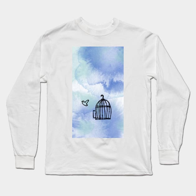 Free Bird Long Sleeve T-Shirt by neetaujla